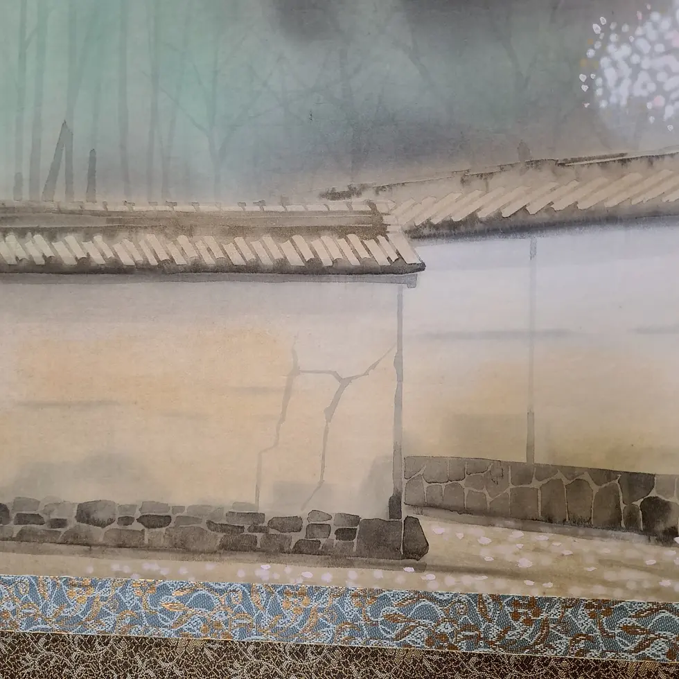 Miniatura: dipinto giapponese kakejiku kyoto