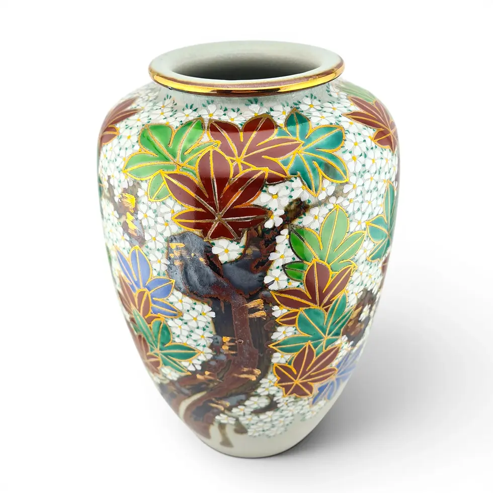 vaso giapponese acero e sakura