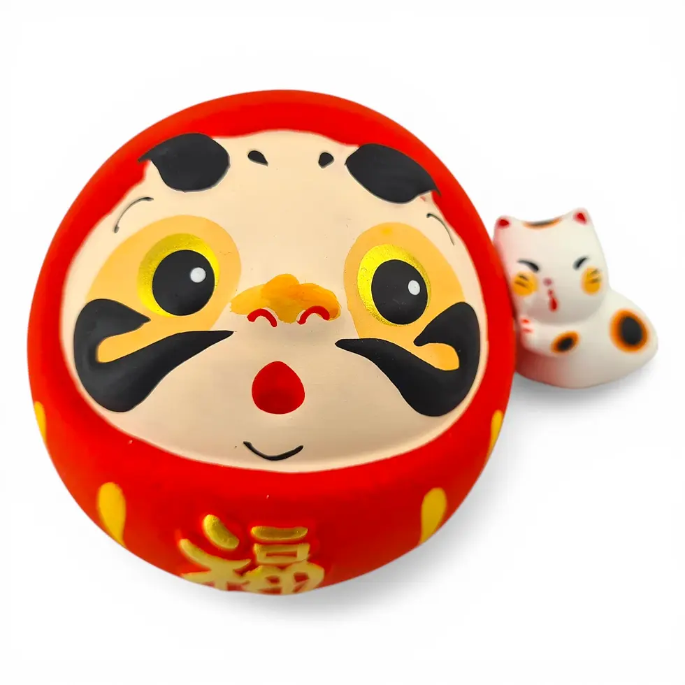 Miniatura: porta fortuna giapponese daruma neko