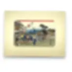 stampa giapponese Hiroshige stazione di Otsu-shuku