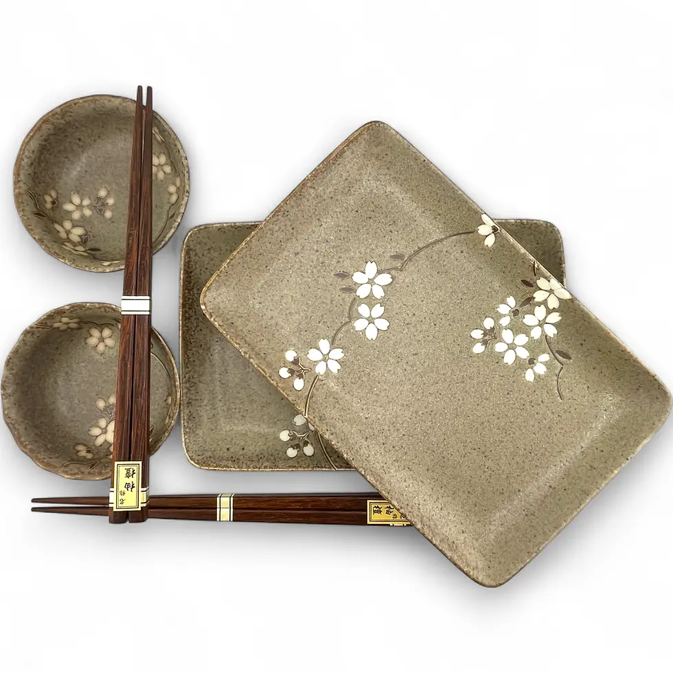 set giapponese piatti sushi