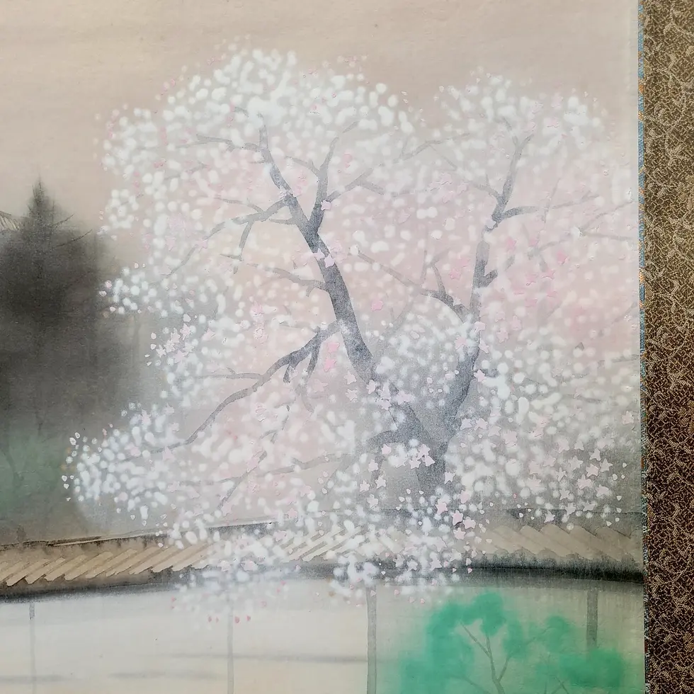 Miniatura: dipinto giapponese kakejiku kyoto
