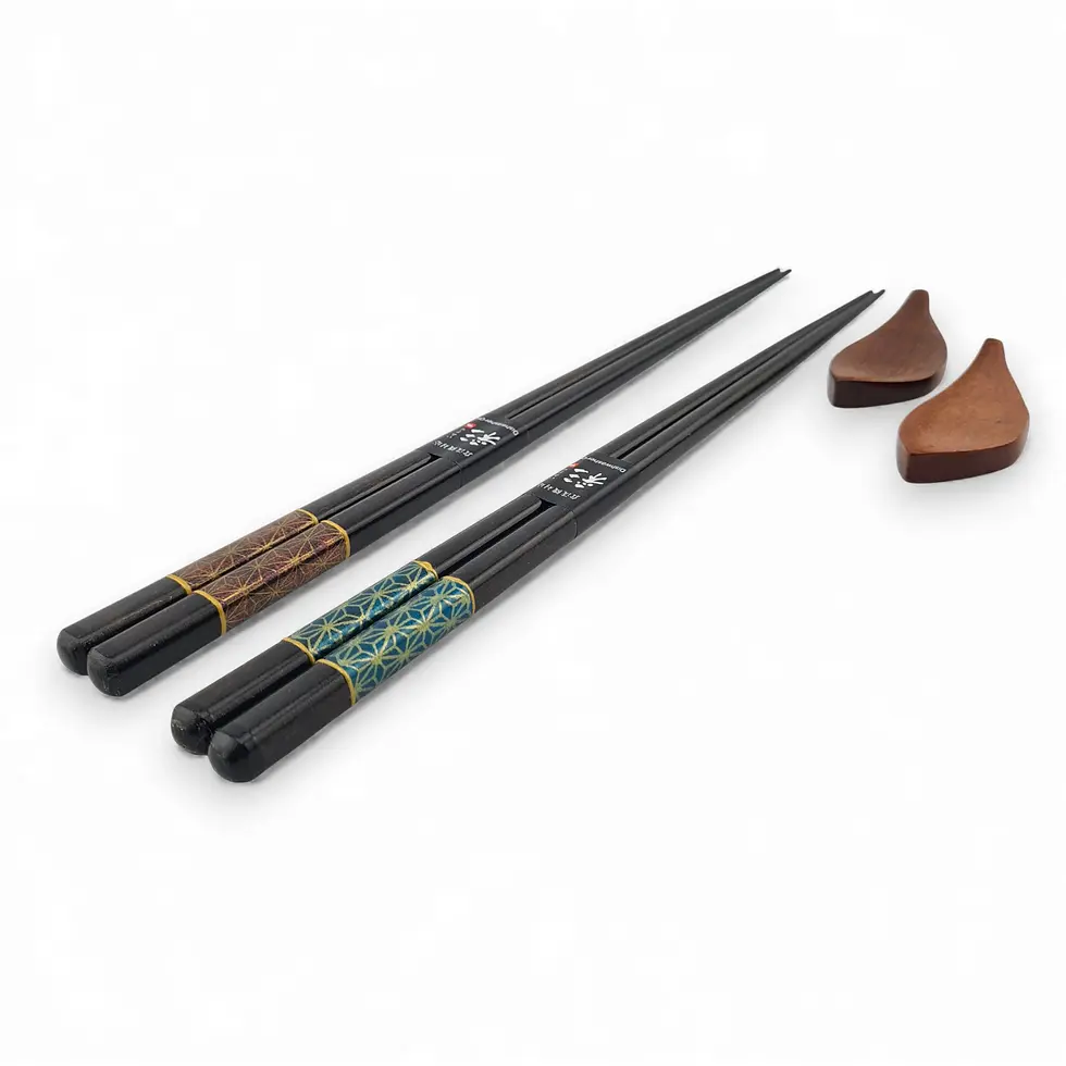 Miniatura: set bacchette giapponesi con poggia bacchette