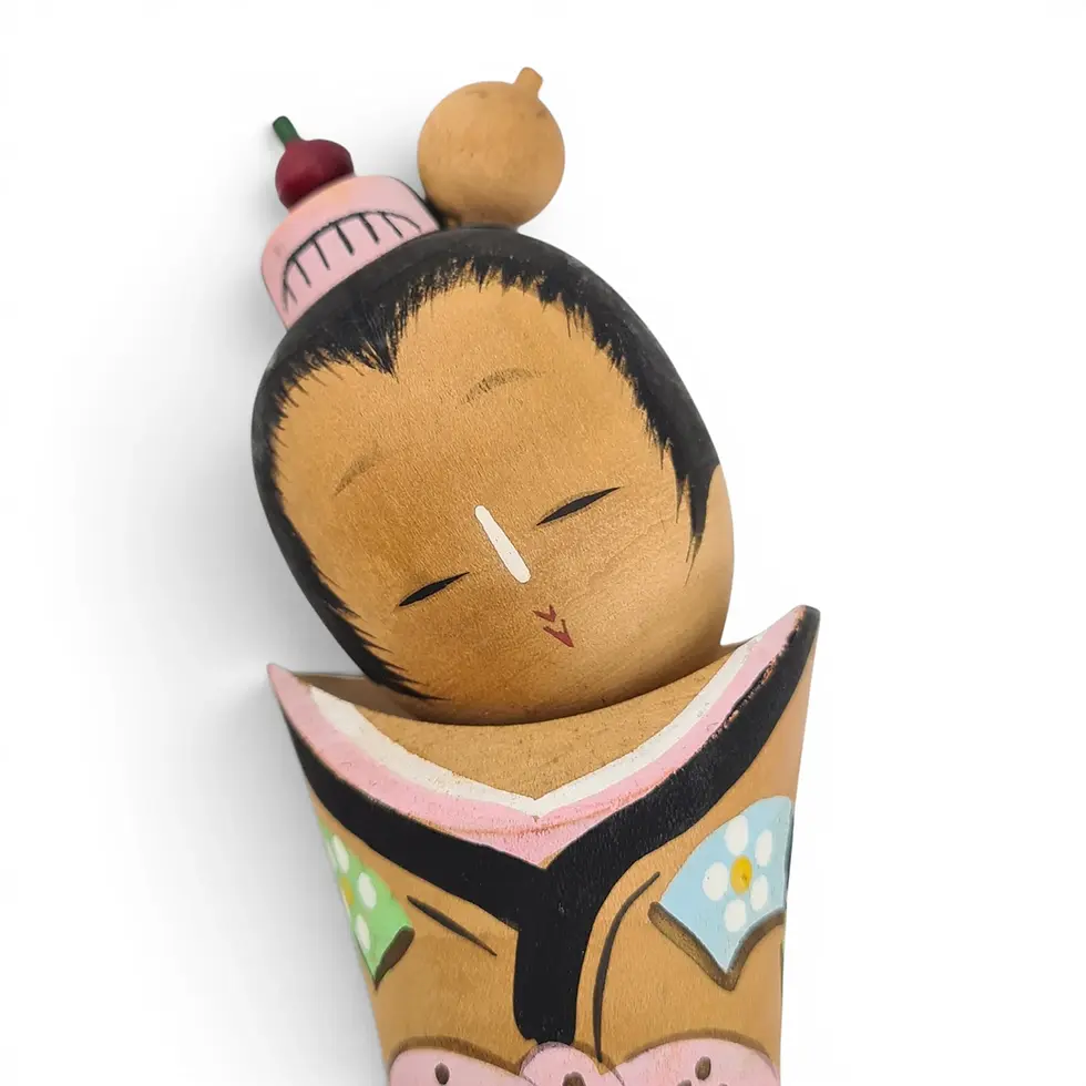 Miniatura: bambola giapponese kokeshi