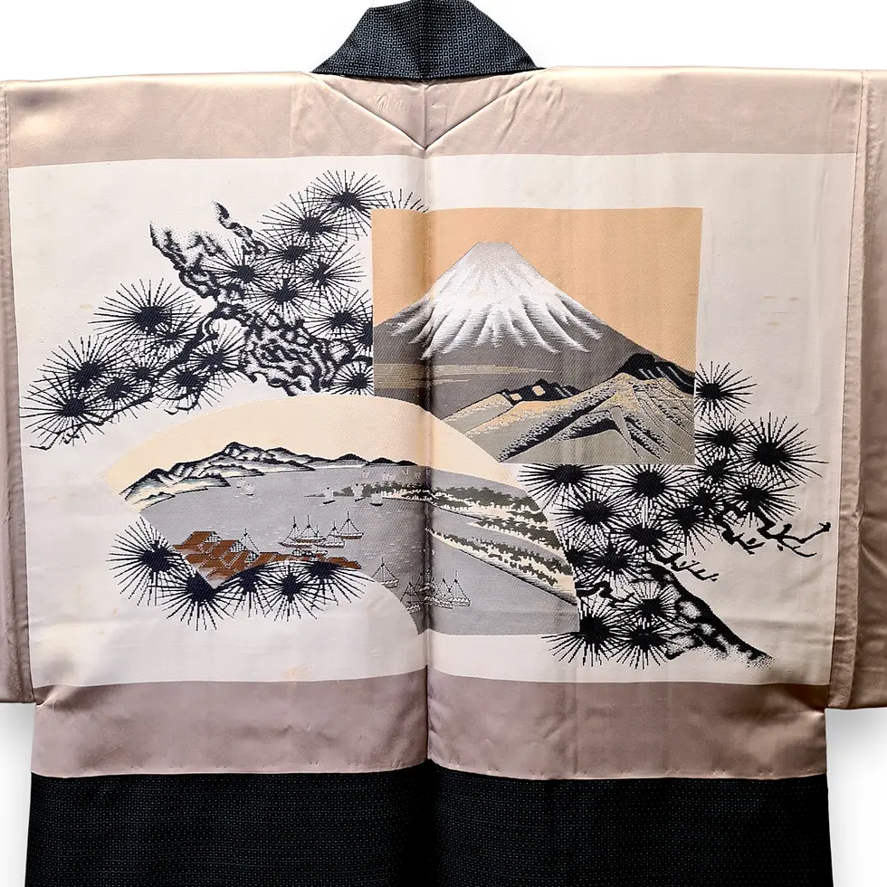 Miniatura: giacca haori kimono giapponese