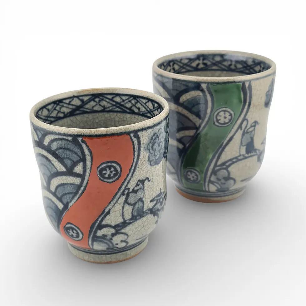 tazze bicchieri da te giapponesi arita