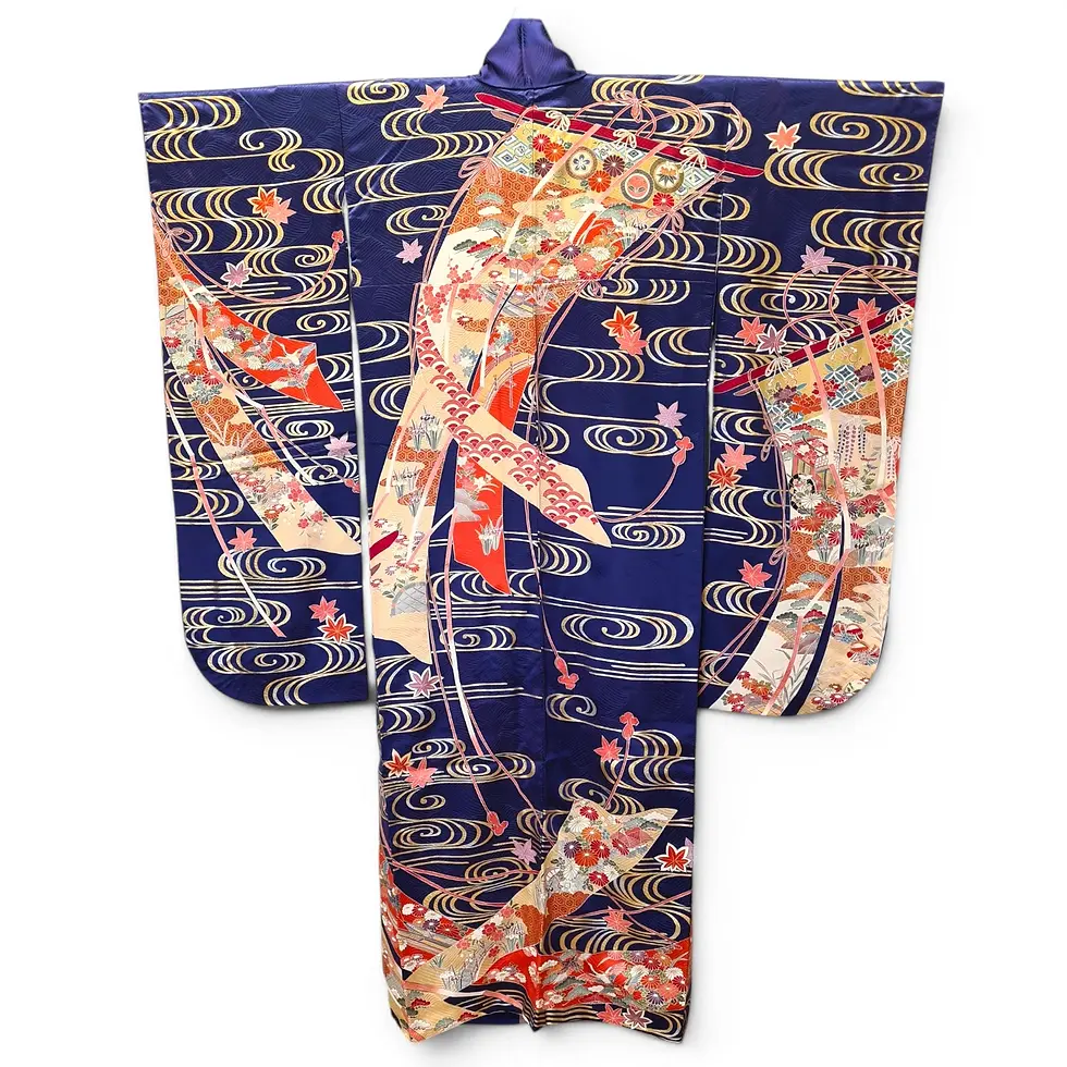 Miniatura: kimono giapponese furisode femminile