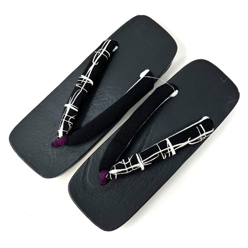 Uomo Donna Legno Kimono Geta Zoccoli Infradito Sandali Pantofole Scarpe Estate E