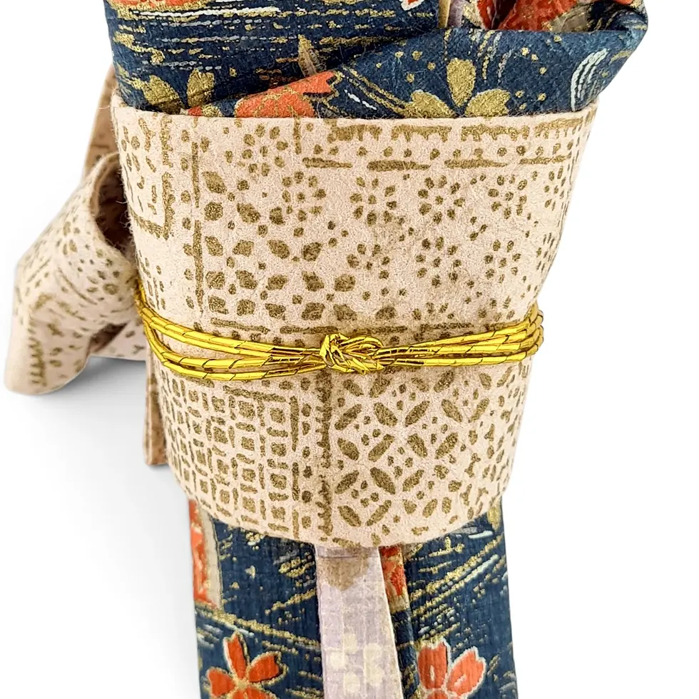 Miniatura: bambola giapponese washi origami