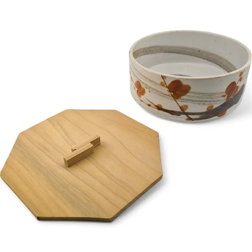 Miniatura: ciotola con coperchio giapponese