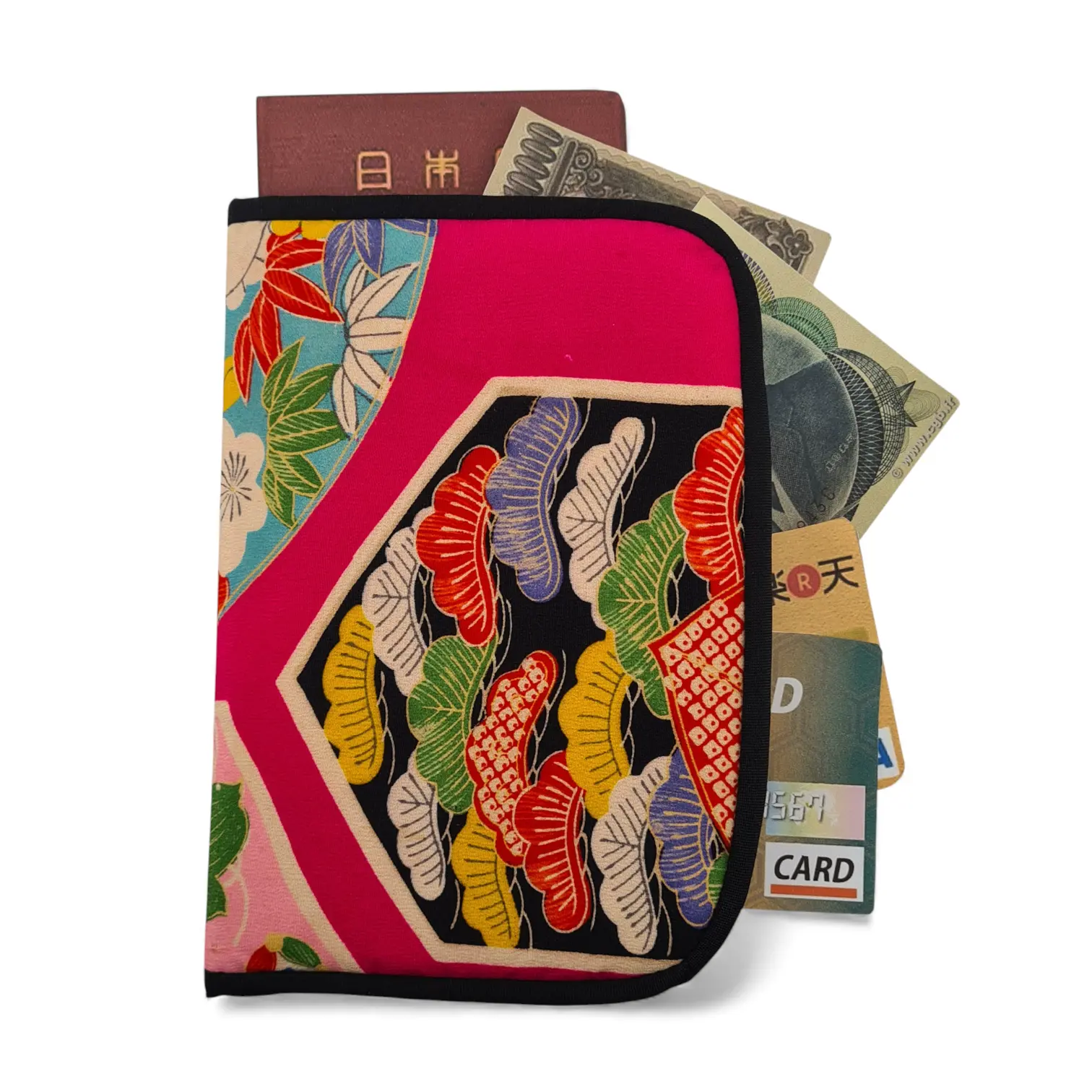 portadocumenti giapponese in seta