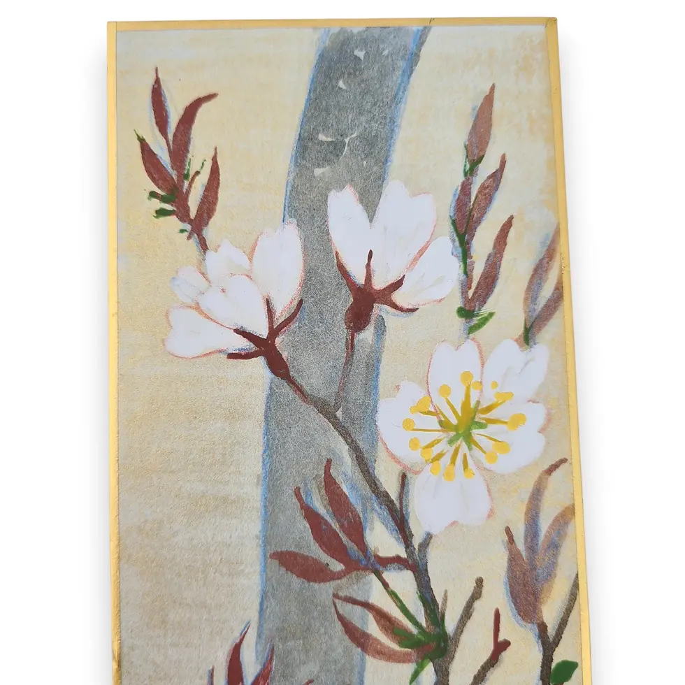 Miniatura: dipinto tanzaku giapponese sakura