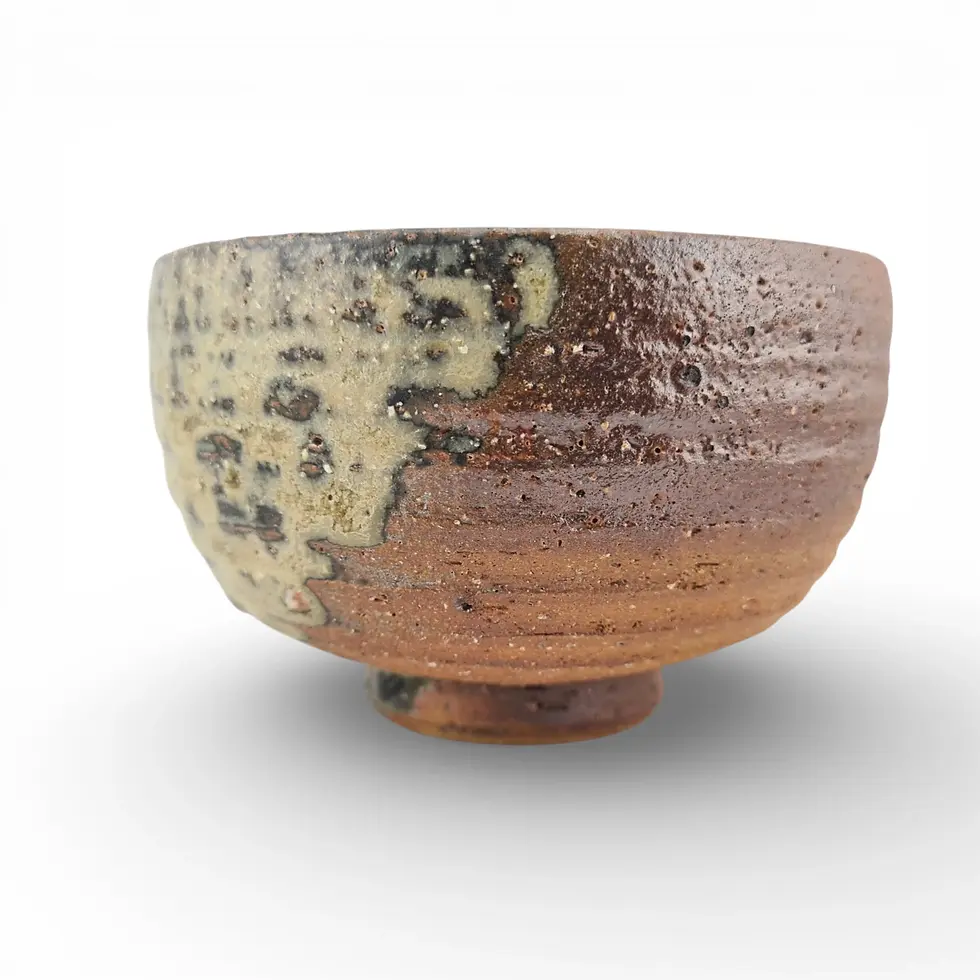Miniatura: tazza da cerimonia giapponese chawan shiragaki