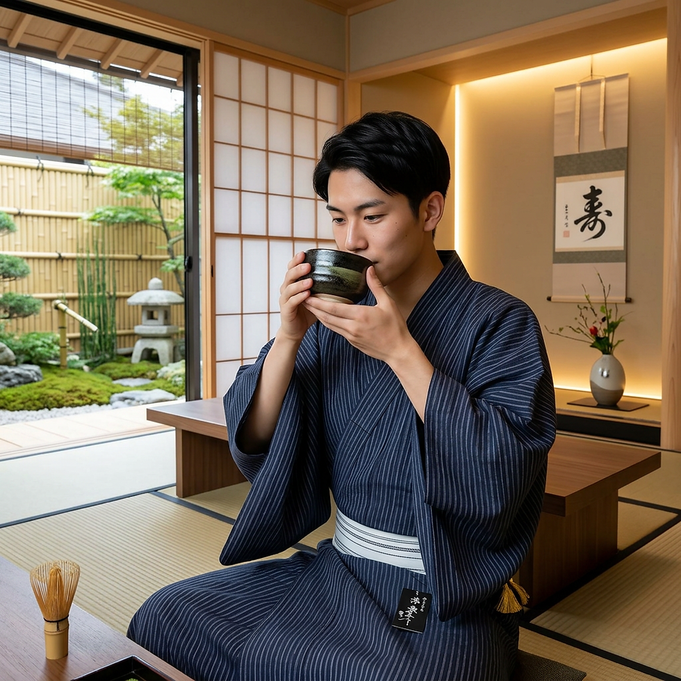 kimono yukata maschile giapponese