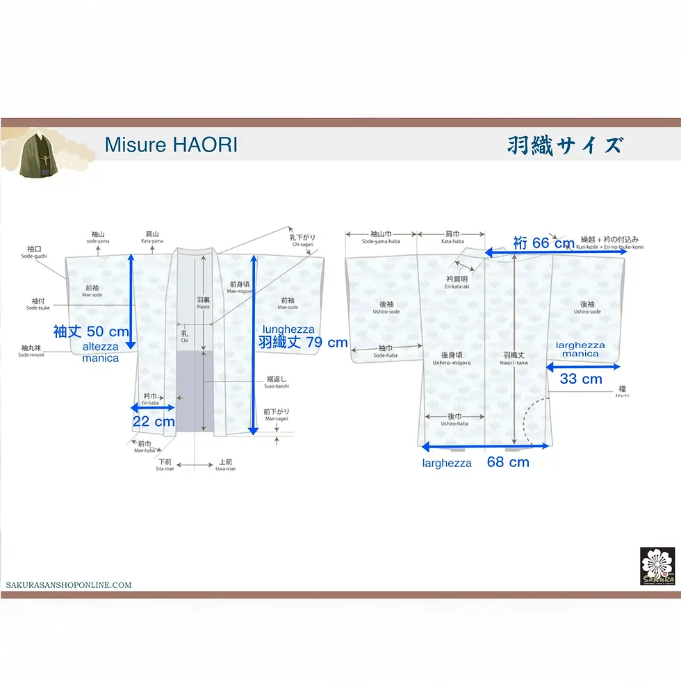 Miniatura: giacca haori femminile giapponese