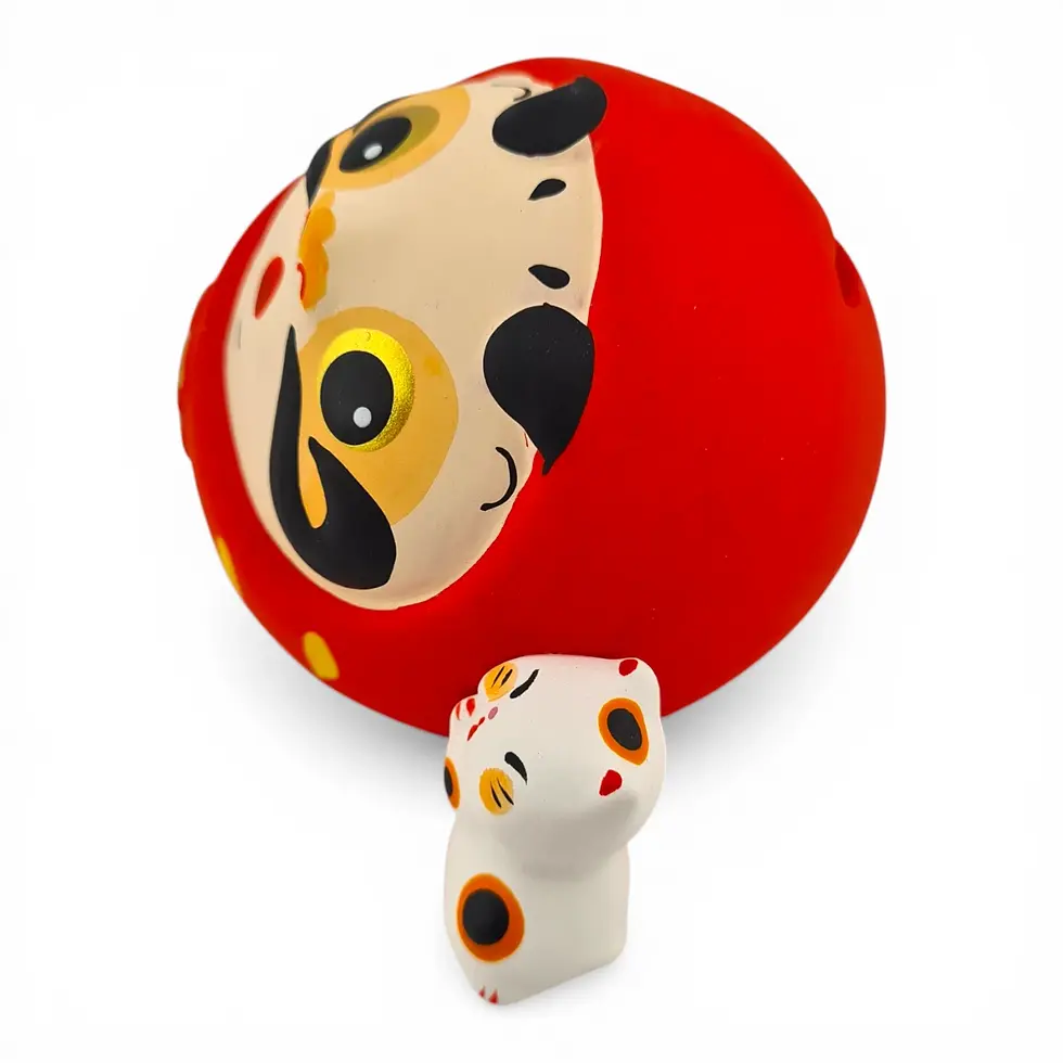 Miniatura: porta fortuna giapponese daruma neko