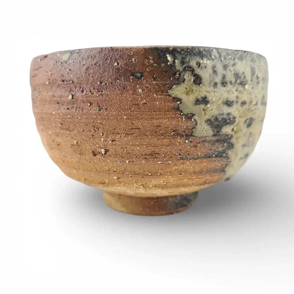 Miniatura: tazza da cerimonia giapponese chawan shiragaki