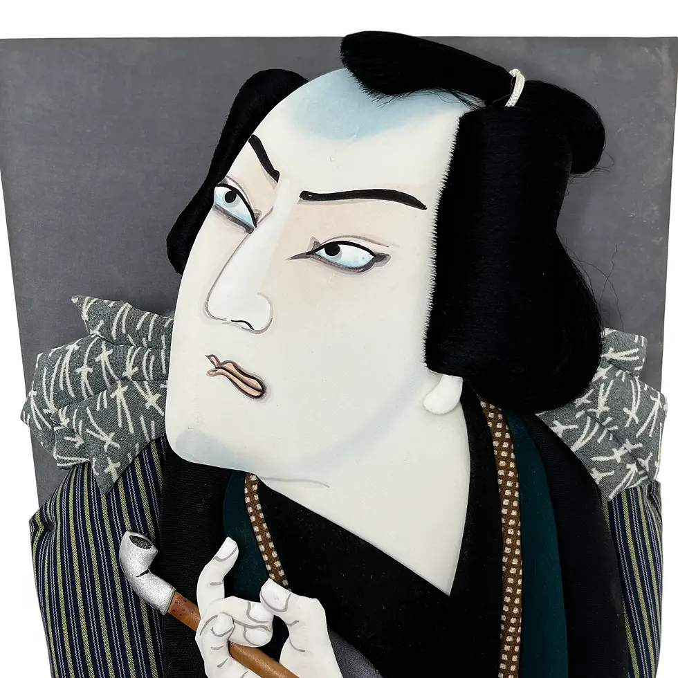 Miniatura: hagoita giapponese kabuki