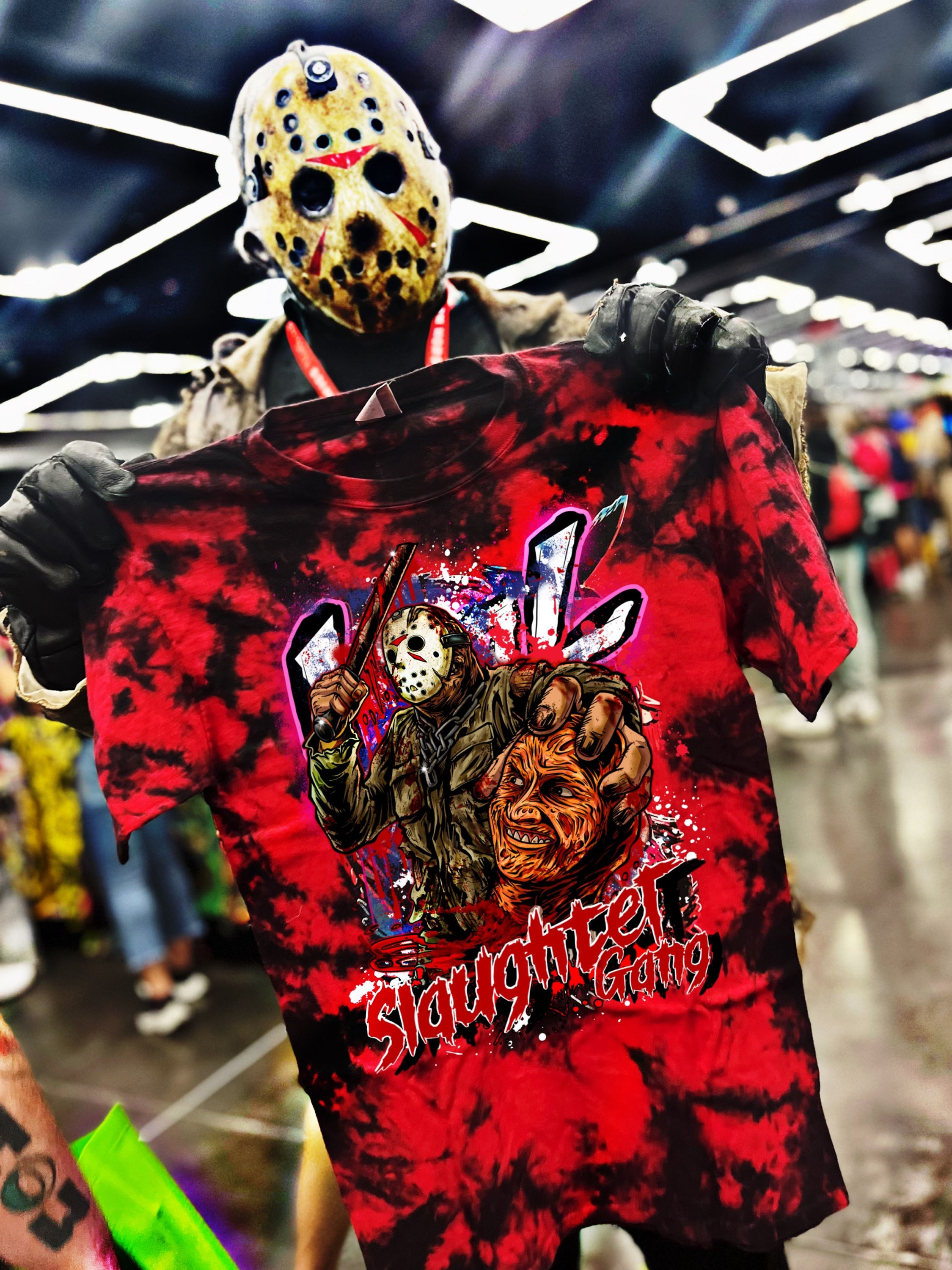 Masked Murderer Red Spiral Shirt