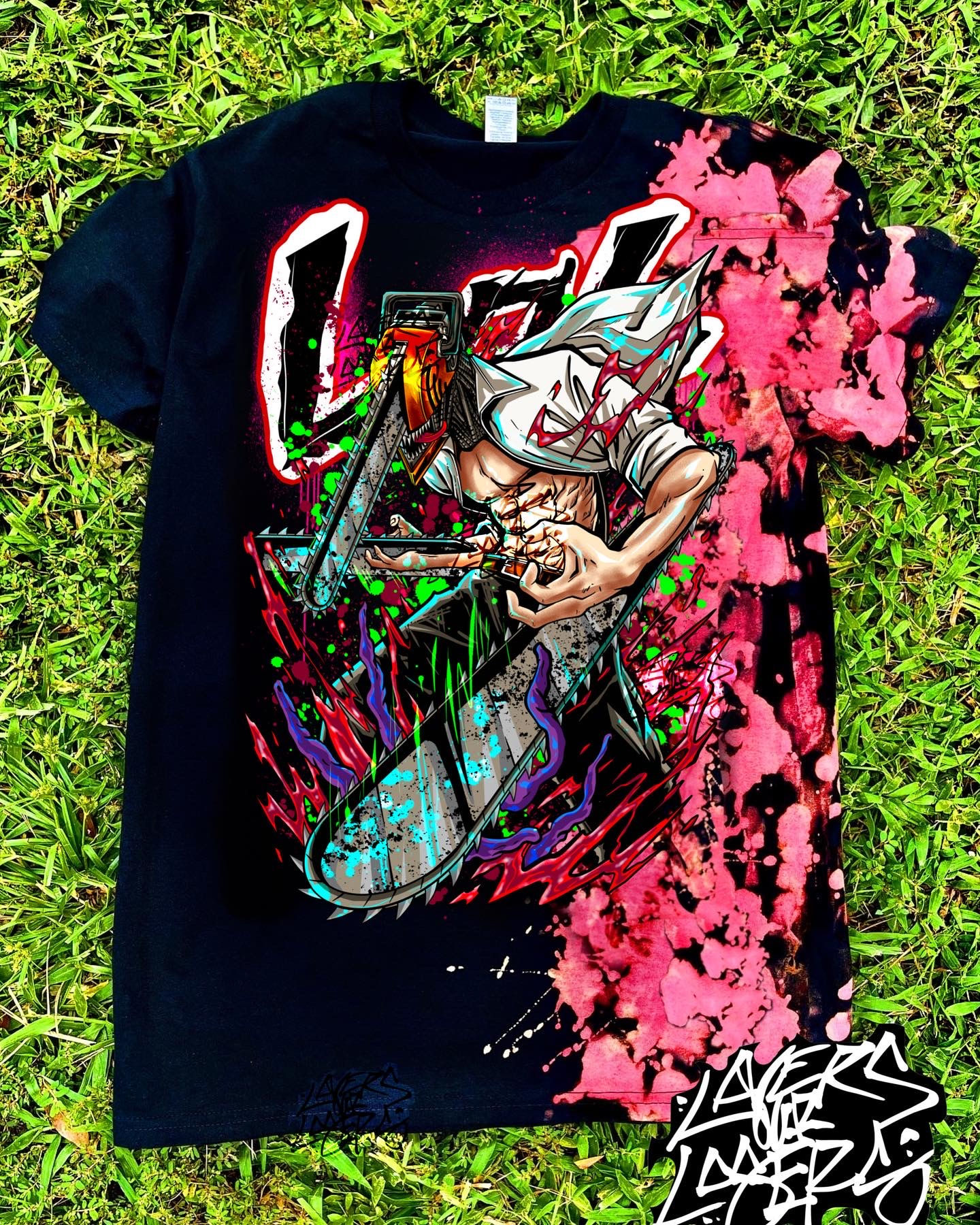 Man with a weird head Red Half Dye