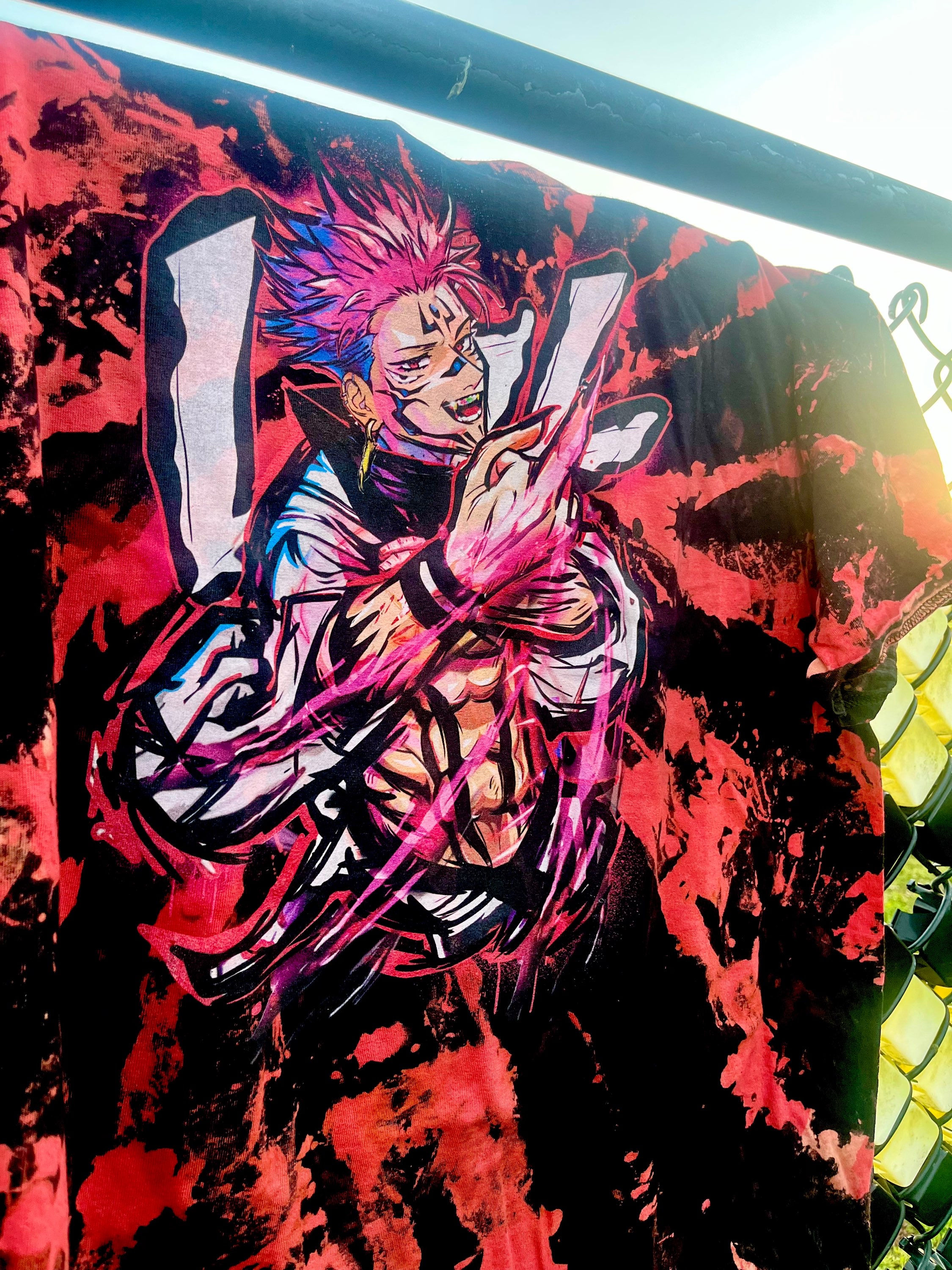 Favorite Finger Red Spiral Shirt 