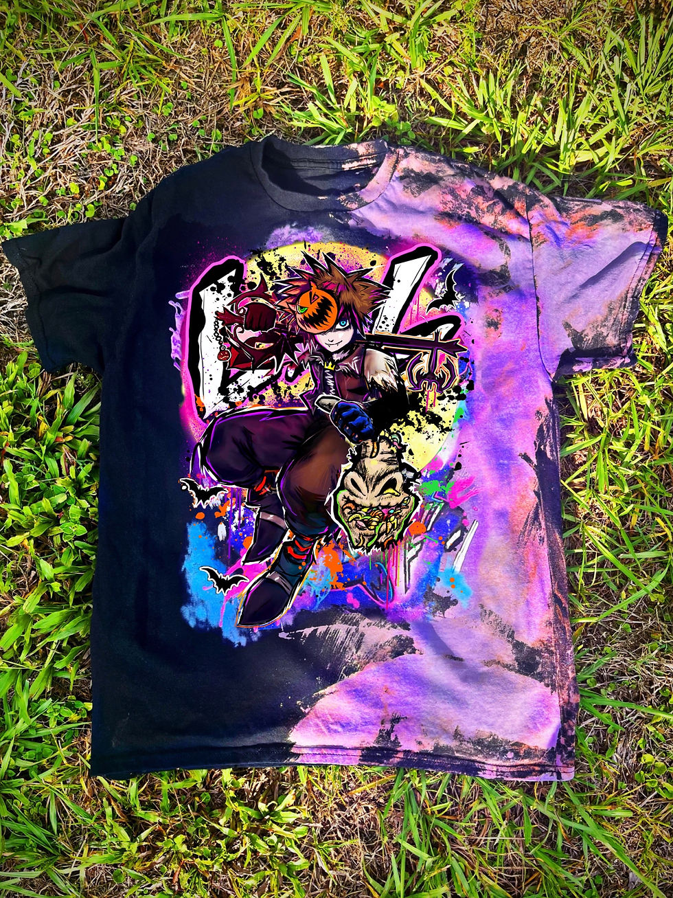Thumbnail: HalloweenVillage Kid Purple Half Dye
