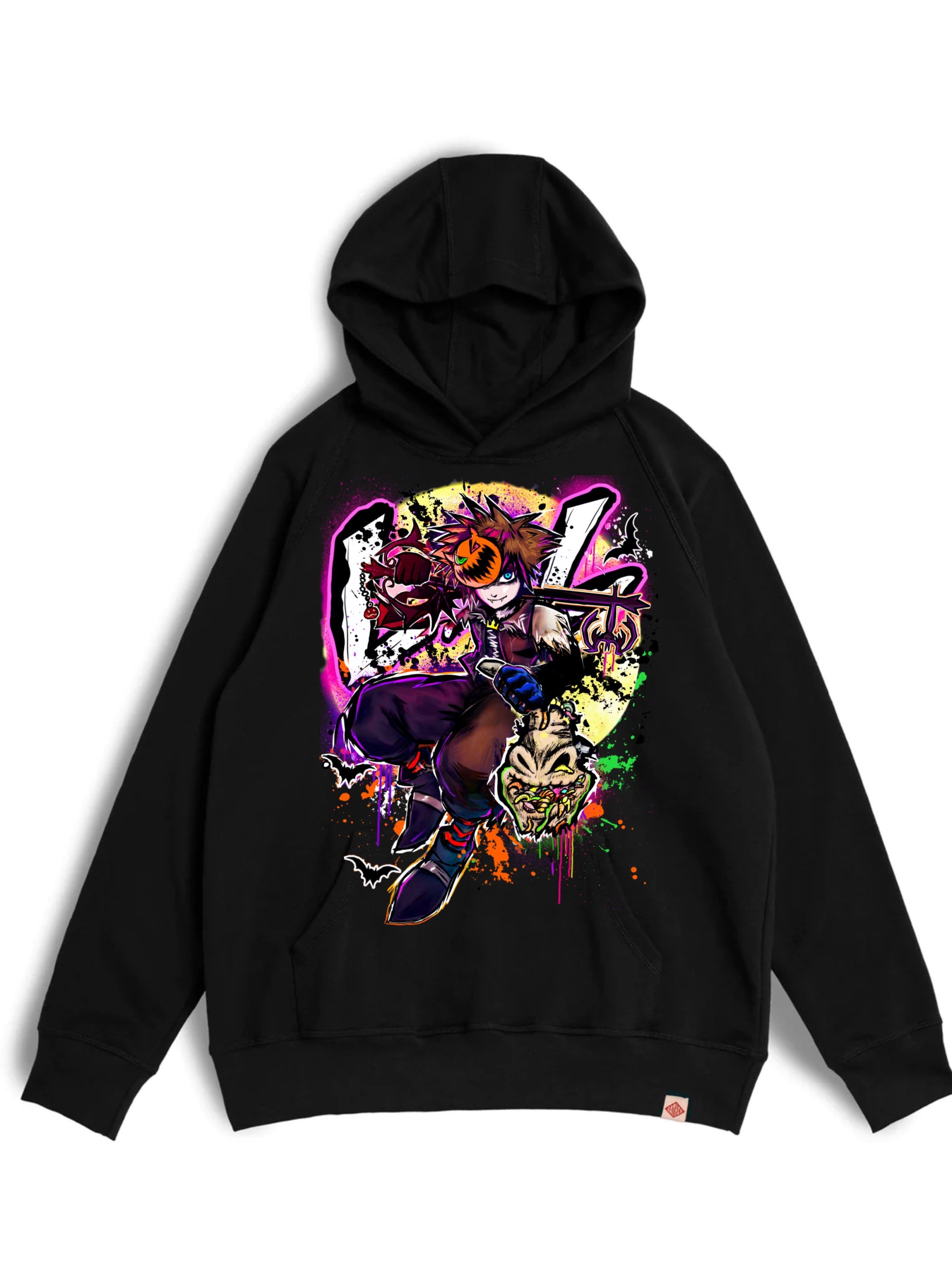HalloweenVillage Kid Black Hoodie