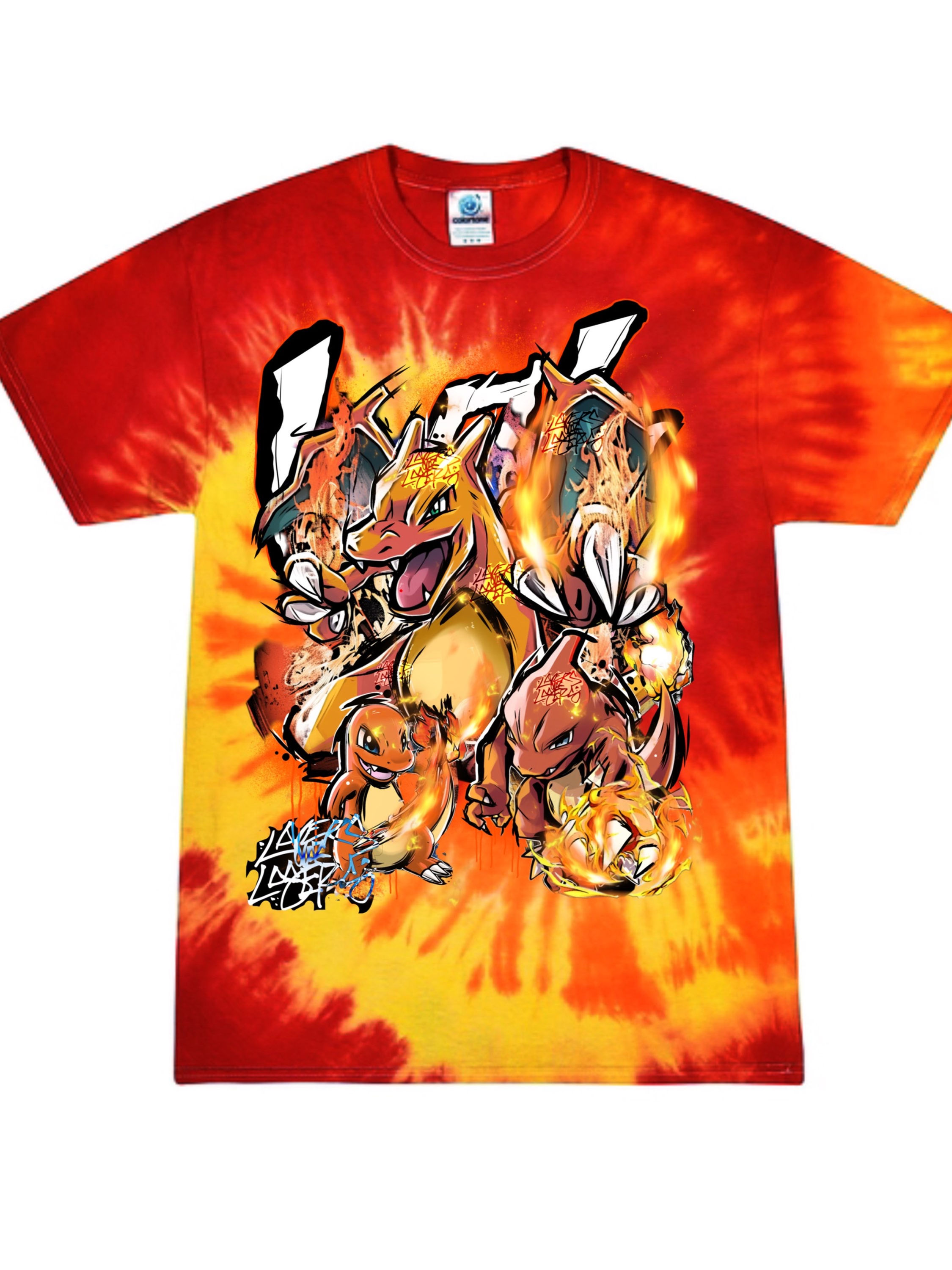 Heating up red Spiral Dye Shirt
