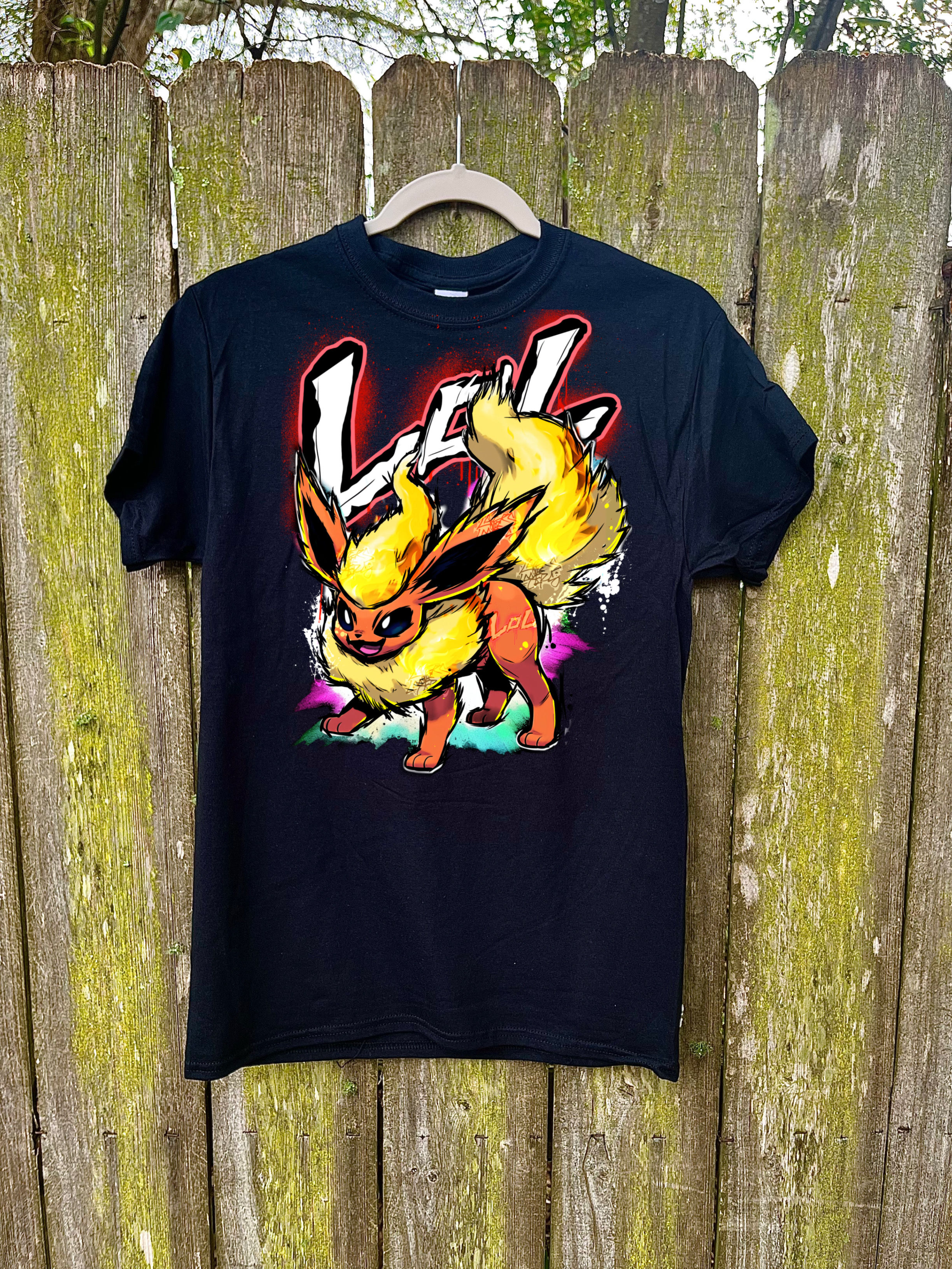 Fire Fox  Black Shirt