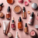 makeup manufacturing various products like serum and lipstick and foundation and essential oils