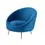 Thumbnail: Fauteuil Formentera - Velour - Bleu Égyptien