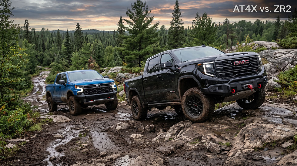 Sierra AT4X vs. Silverado ZR2