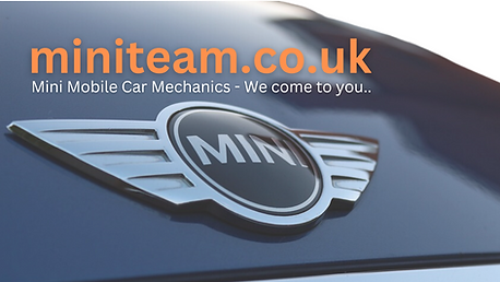 image of a mini car bonnet badge mini logo