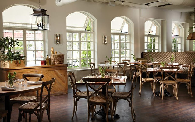 The dining room at Buccan becomes a dim-light dinner affair