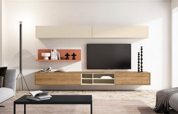 Composition de salon suspendue Lan Mobel 17