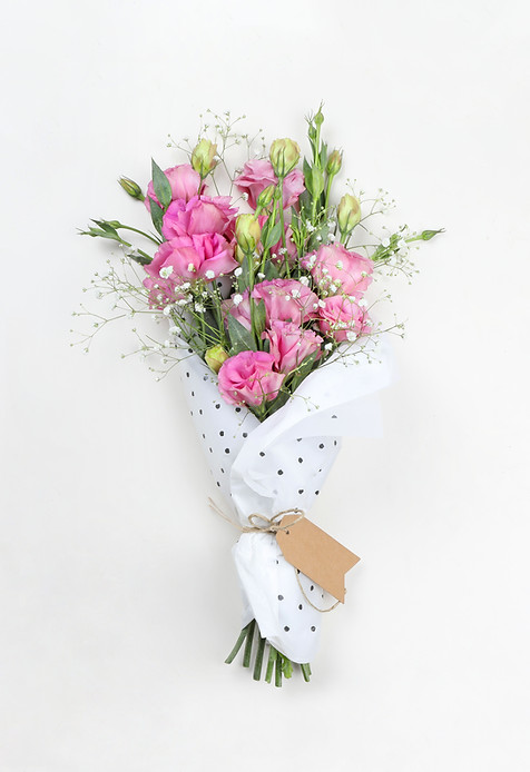 Pink roses a gift wrapped from a proffessional florist