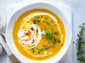 Κολοκυθόσουπα βελουτέ light