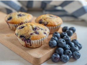 Vegan muffins με μύρτιλα