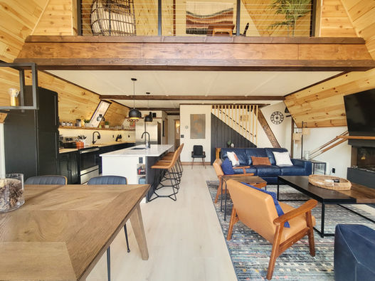 Main living area with kitchen