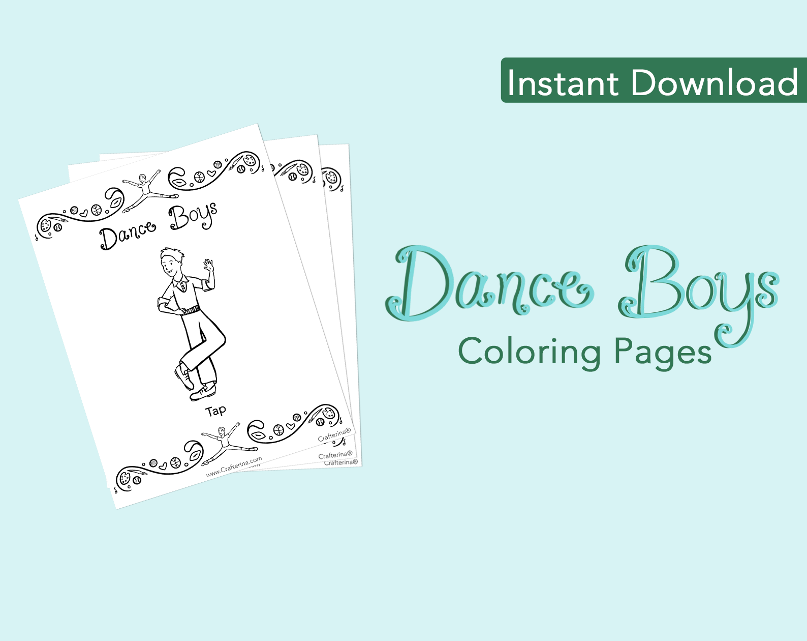 Dance Boys Coloring Pages