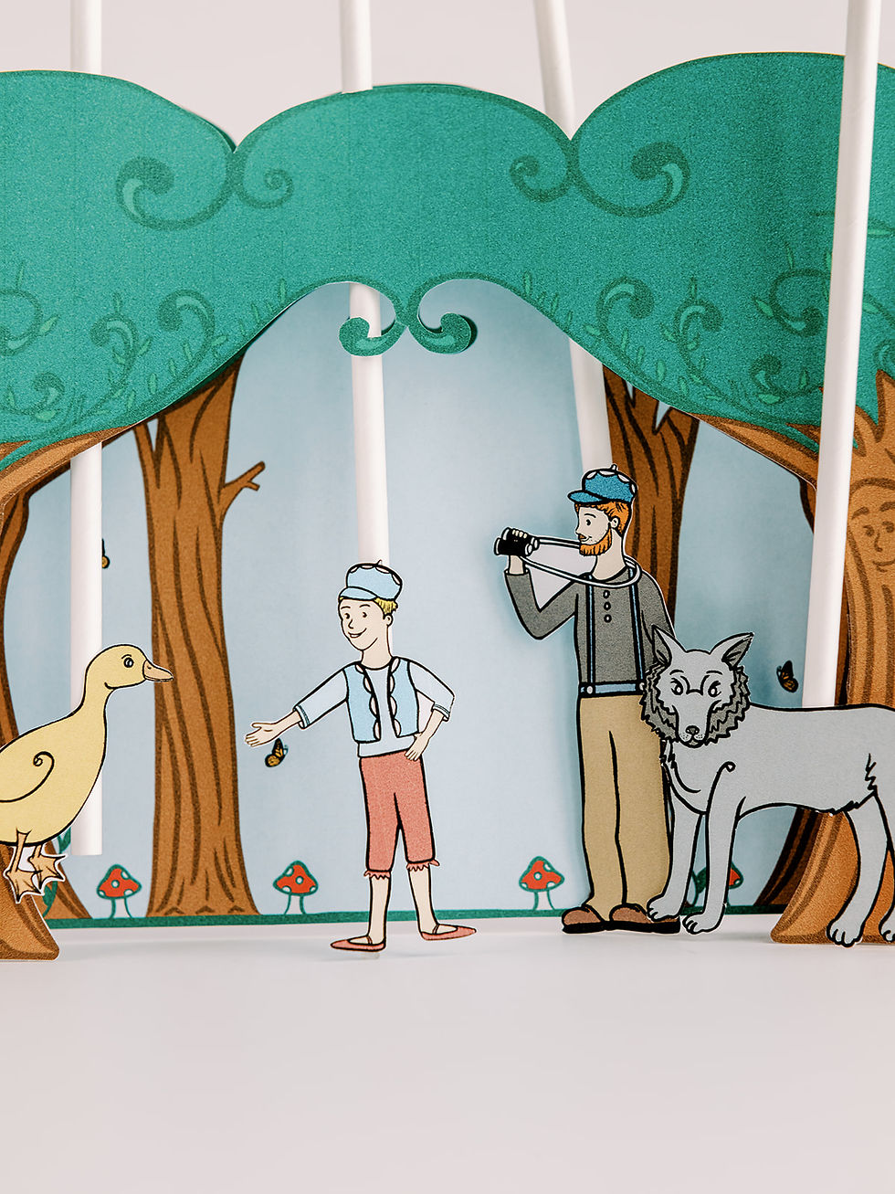 Thumbnail: Peter and the Wolf Printable       Puppet Theater