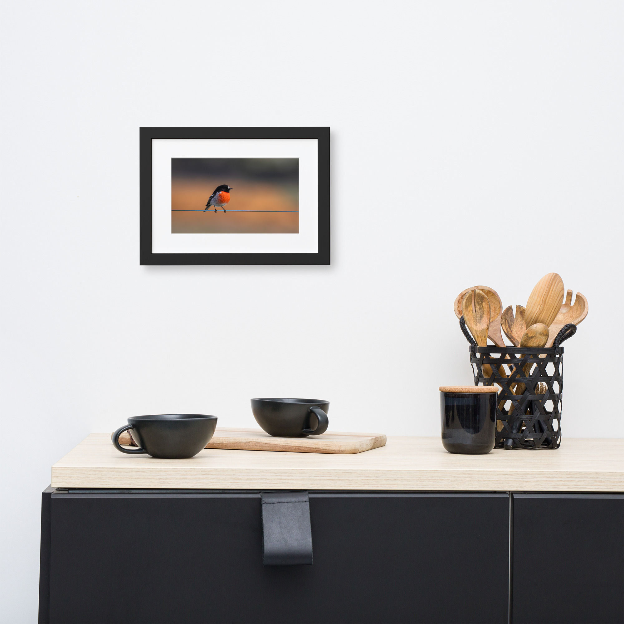 Scarlett robin Matte Paper Framed Poster With Mat