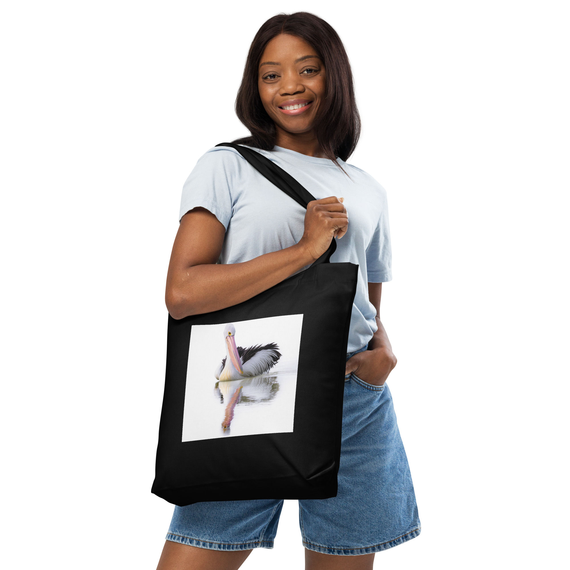 pelican Cotton tote bag
