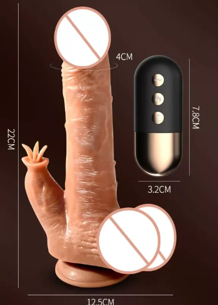 Miniatura: Mark Consolador con vibración y lengua