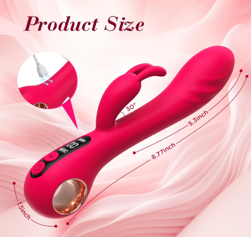 Miniatura: Arwen Vibrador Conejito con Pantalla LED
