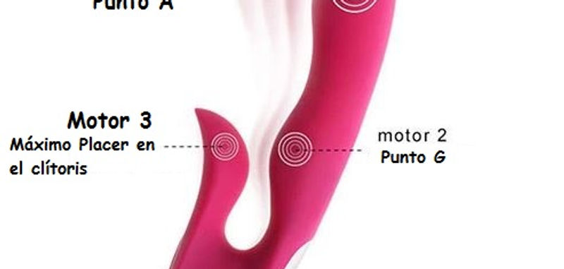 Miniatura: Abby: Dildo 3 motores