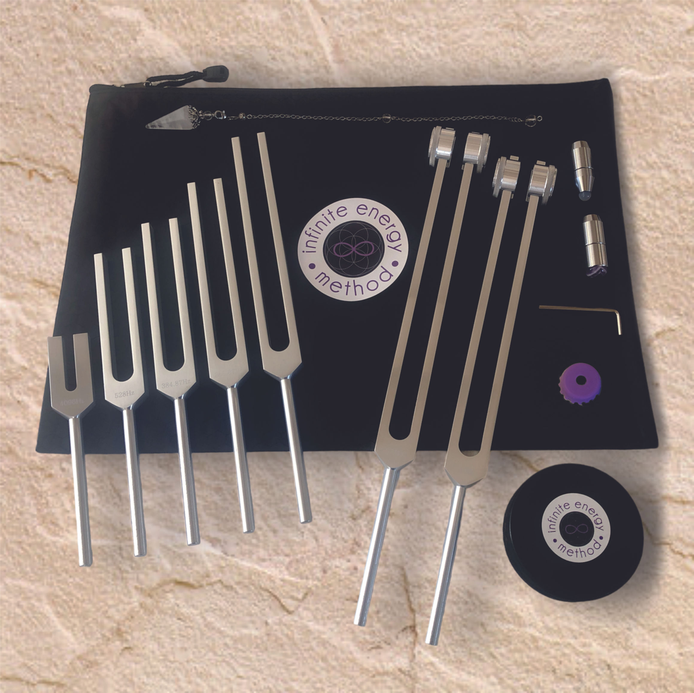 Infinite Energy® Practitioner Tuning Fork Kit (14 piece set)