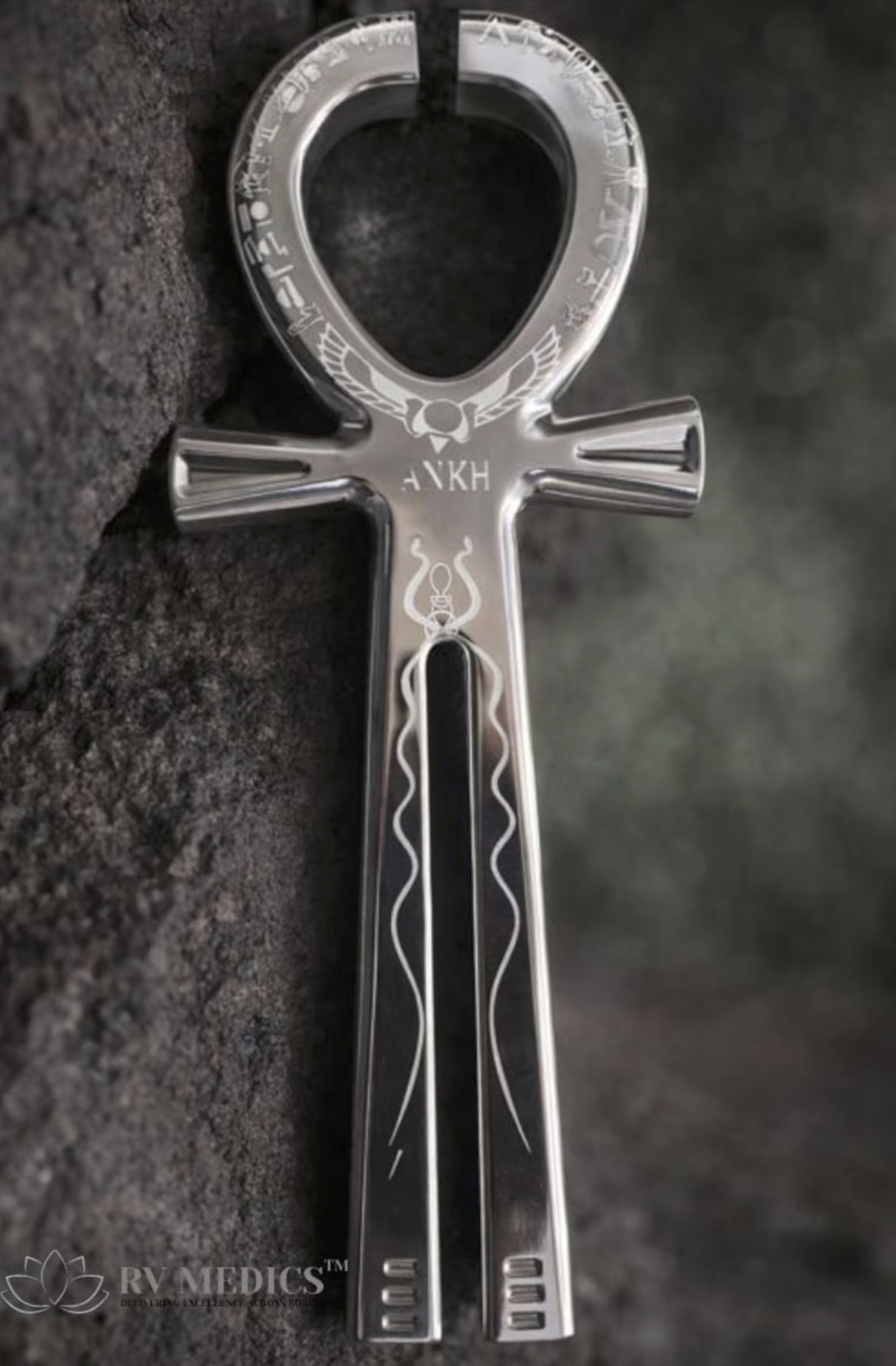 Signature Ankh Waveform tuner creating energetic alignment through harmonic fields