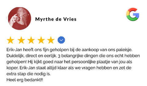 Google review beste makelaar van Helmond. Makelaarshuis Helmond voor al uw woon-vraagstukken