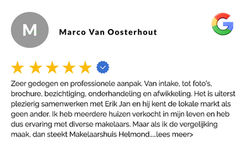 Google review beste makelaar van Helmond. Makelaarshuis Helmond voor al uw woon-vraagstukken